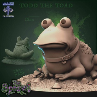todd toad mammoth factory Store beast creature monster frog amphibian hypno 3d print model - Mito3D