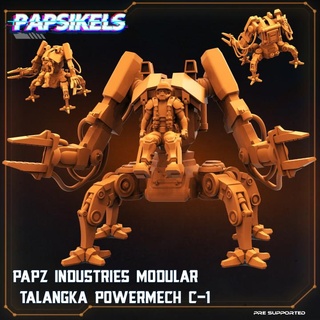 papz industries modulaire Talangka Power Mech 1 papsikels miniatures boutique mech Puissance 3d print model - Mito3D