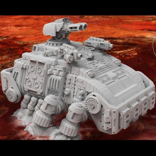 stegodon apc atlan forge 3d print sci-fi tank transport vehicle scifi tabletop wargame bits grimdark 3d print model - Mito3D
