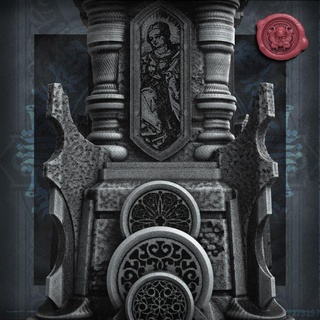 dark angels - bishop's tower dungeon master demon building fdm terrain darkangels d&d dungeonmaster 3d print model - Mito3D