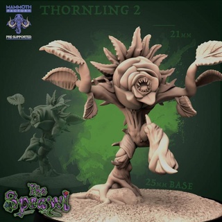 thornling 2 mammoth factory creature monster plant small elemental tiny 3d print model - Mito3D