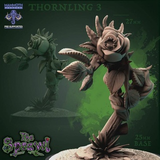 thornling 3 mammoth factory creature monster plant small elemental tiny 3d print model - Mito3D