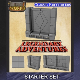 legendary adventures dungeon starter monstrous encounters modular tile zelda infinitylock dungeonworks 3d print model - Mito3D