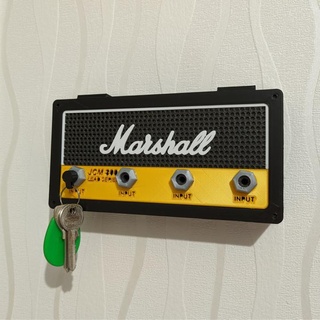 porte cl mural Marshall wall mounted clé bague poudrer décoration clefs 3d print model - Mito3D