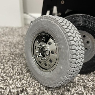 wheels tires 1 14 scale build better  RC Cars RC Cars Scale 1:14 scale tire truck wheel rc rim tamiya 1-14  3d print model - Mito3D