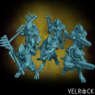 sauro mercenario grugniti 1 maschio presupposto velluto arte miniature 40k wargaming warhammer tau scifi lucertola vesk tarelliano 3d print model - Mito3D