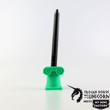 trojan wacom kalem tutucu sütun bahçe collum kalemlik trojanhorsewasaunicorn 3d print model - Mito3D