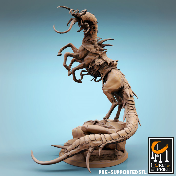 corrupted horse lord print zombie creepy lotp parasite 3D print model - Mito3D