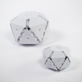 fragment ball clockspring Store art math pentagon toy magnetic geometry magnets fidget polyhedron polyhedra antiprism 3d print model - Mito3D