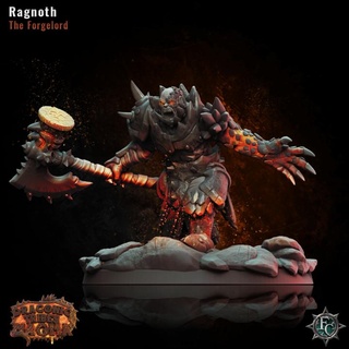 forgelord ragnoth fleshcraft studio Store dragons fantasy mini orc rpg chief miniature lord wargame dnd magma smith ttrpg orruk supported dungeond fleshcraftstudio 3d print model - Mito3D