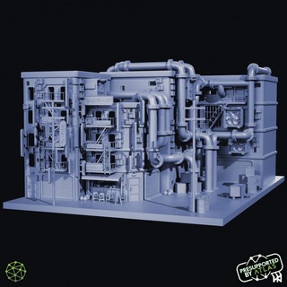 ramen bar atlante 3dss architettura terreno diorama infinito 3d print model - Mito3D