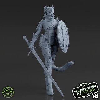 sheeba tigress warrior atlas 3dss armor art cat display dragon fantasy fighter figure guard lady lion mini miniatures model modular scale shield statue support sword tiger painting miniature guardian protector skyrim fullmodel multipart tabletop bigcat dungeon cats full tail f r fullsize dnd leather 1 8 furry lioness furries minature armored puma tails 12 watcher tabaxi striped presupported supported catgirl whiskers atlas3dss displayscale atlassupport atlasmodels furryart atlasart kajit catlady tailsfromthegarden tigergirl phanter highboots leathers furrymodel fursona 3d print model - Mito3D