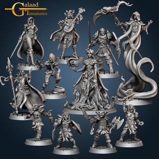 dungeon - mai release galaad miniatures dragon elf goblin human magician mini roleplay rpg warrior wizard magic miniature tabletop wargame ghoul tiefling bard necromancer proxy archmage 3d print model - Mito3D
