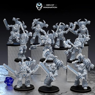 caos selvagem Gladiators cova imaginação batalha guerra maça 42 Khorne herege Astartes berserkers 3d print model - Mito3D