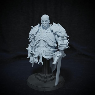 kolen lightbringer - hero bust shadow ravenor cripta studios fantasy rpg warrior paladin d&d dnd swordsman 3d print model - Mito3D