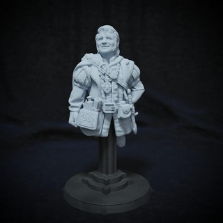longo proudrock - hero bust shadow ravenor cripta studios fantasy rpg noble d&d dnd diplomat halfling 3d print model - Mito3D