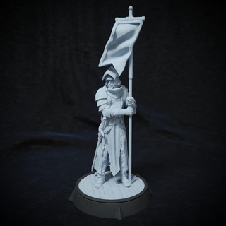 Richard Burton npc gölge kuzgun mezar odası stüdyolar fantezi koruma rpg asker afiş bayrak d dnd 3d print model - Mito3D