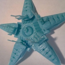 ballbot estrela mar brinquedos games robô brinquedo articulada printinplace impressão pip startfish 3d print model - Mito3D