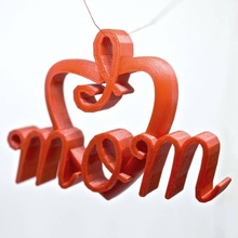 mother's day gift jewellery heart mother 3d print model - Mito3D