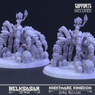 dreadnought darkness variant belksasar 3dprint claw board detailed fantasy monster realistic miniature spider boardgames boardgame legs web abomination patreon tail nightmare dnd stinger spiderwoman pincer bite32mm 3d print model - Mito3D