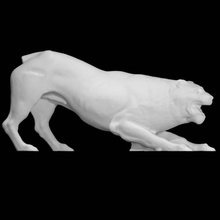 marble lion met york scan greek sculpture tomb guardian 400bc imperial 3d print model - Mito3D