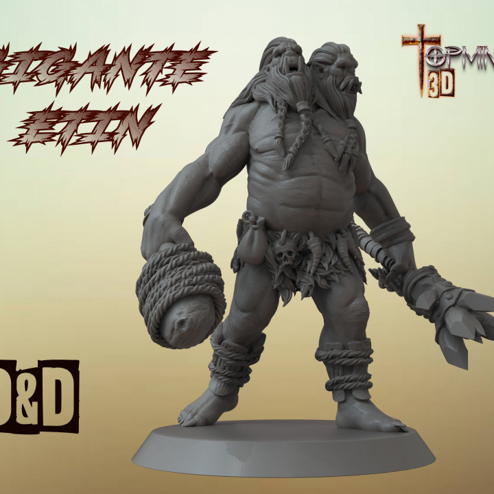 gigante comí paraca d pionero ignacio berbel garcia mesa caracteres criaturas fantasía universo Troll martillo guerra ogro orco enano tienda juegos 3D print model - Mito3D