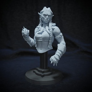 vhok ironfist - hero bust cove swords deep cripta studios Tabletop Characters & Creatures Fantasy Universe Fan Art Busts fantasy fighter orc rpg strong warrior heavy fist d&d dnd puncher 3d print model - Mito3D