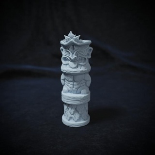 totem destek koy Kılıçlar derin mezar odası stüdyolar masaüstü 3D yazdırılabilir arazi fantezi plaj rpg deniz tiki d dnd Hawaii Maori kabile Polinezyalı 3d print model - Mito3D