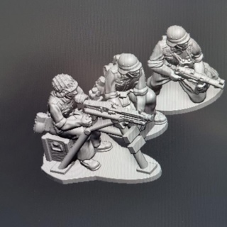 brm5 6 ww2 Tedesco mmg scouts figure 20mm 1 72 elhiem Matteo hingley tavolo personaggi creature storico universo gioco guerra mg42 elheim tropico Brandenberg 3d print model - Mito3D