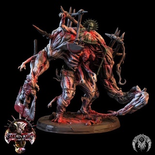 torment collective bestiarum miniatures golem horror monster blood iron dungeon maiden flesh ironmaiden torturer 3d print model - Mito3D