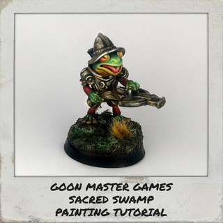 fancy frog arbalest 1 goon master Tabletop Characters & Creatures Fantasy Universe fighter soldier wargaming warrior miniature tabletop paladin dnd toad armoured grung swamp 3d print model - Mito3D