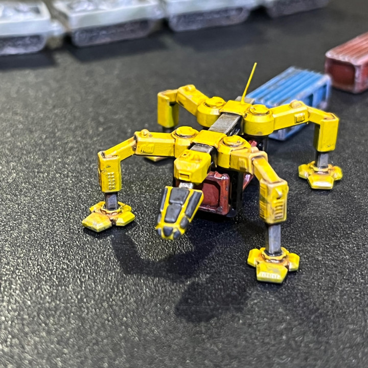 loader branché lumière devoir ig table personnages créatures Sci univers Véhicules Machines sci mecha mech jeu guerre chargeur 6mm Battletech 1 285 3D print model - Mito3D