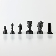 nouveu jogo xadrez jogos tabuleiro 3d print model - Mito3D