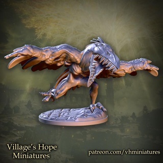 big walking crow monster village's hope miniatures Tabletop Characters & Creatures Fantasy Universe 3d print model - Mito3D