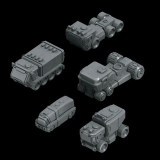 kamyon paketlemek 1 donanım stüdyolar masaüstü karakterler yaratıklar Sci Fi Evren Araçlar makineler epik bilimkurgu 6mm Battletech bilim becerikli fi titanicus 3d print model - Mito3D