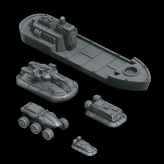 gerilla araç paketlemek 1 donanım stüdyolar masaüstü karakterler yaratıklar Sci Fi Evren Araçlar makineler epik tank bilimkurgu dzc boşaltma noktası hovercraft 6mm Battletech becerikli 300 285 gev titanicuz 3d print model - Mito3D