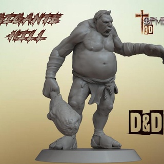 gigante hill para d&d pathfinder ignacio berbel garcia Tabletop Characters & Creatures Fantasy Universe troll ogro orco gigantehill 3d print model - Mito3D