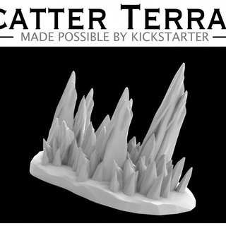 ice wall mia kay Tabletop 3D Printable Terrain Fantasy dragons dungeons fantasy game gaming mini rpg terrain effect tabletop spell miniatrure dnd scatter 3d print model - Mito3D