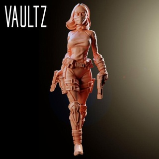 agente Lilith vaultz miniaturas mesa caracteres criaturas Sci Fi universo moderno mujer personaje miniatura militar zombicida sobreviviente 3d print model - Mito3D