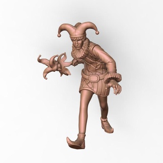 Howard medieval estrondo teoria brotos 3d miniaturas tampo mesa personagens criaturas fantasia universo bobo corte zumbicida menestrel 3d print model - Mito3D