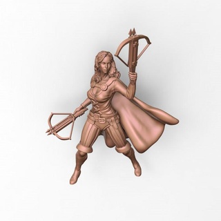 penny medieval big bang theory daigus 3d miniatures Tabletop Characters & Creatures Fantasy Universe archer fantasy hunter zombicide 3d print model - Mito3D