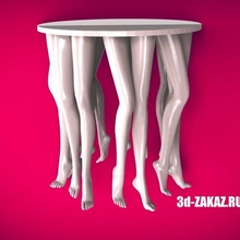 waltz tea table foot 3d print model - Mito3D