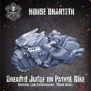 house bharteth - judge patrol bike tagged events Tabletop Characters & Creatures Sci-Fi Universe Vehicles Machines 40k warhammer necromunda enforcer underhive arbites 3d print model - Mito3D