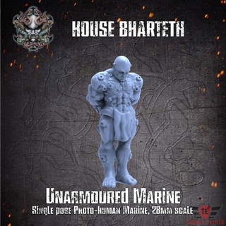 house bharteth - unarmoured marine 2 tagged events Tabletop Characters & Creatures Sci-Fi Universe 40k warhammer astartes 3d print model - Mito3D