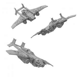 pegasus heavy fighter - presupported thatevilone Tabletop Characters & Creatures Sci-Fi Universe Vehicles Machines aircraft plane vehicle boom 28mm twin rockets missiles grimdark autocannon lasercannon 3d print model - Mito3D