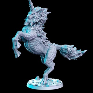 leocorn - monster unicorn 32mm dnd rn estudio Tabletop Characters & Creatures Fantasy Universe rpg 3d print model - Mito3D