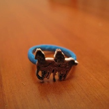 anillo caballo joyería niños 3d print model - Mito3D
