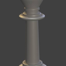 chess piece king chesspiece 3d print model - Mito3D