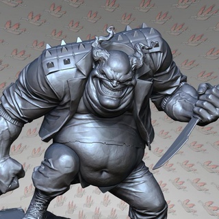 hellclown alex Tabletop Characters & Creatures Fantasy Universe beast clown creature fantasy hell monster warrior dead spawn 3d print model - Mito3D
