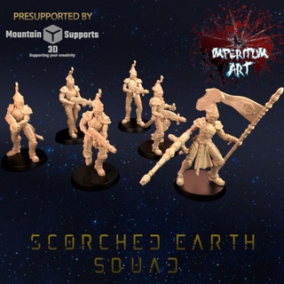 scorched earth squad imperitumart  Tabletop Tabletop Characters & Creatures Sci-Fi Universe Tabletop Tabletop Characters & Creatures Store 40k warhammer scifi elves wh40k craftworld  3d print model - Mito3D